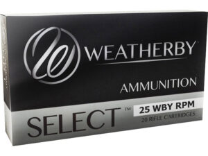 Weatherby 25WBY RPM 107GR HAMMER CUSTOM