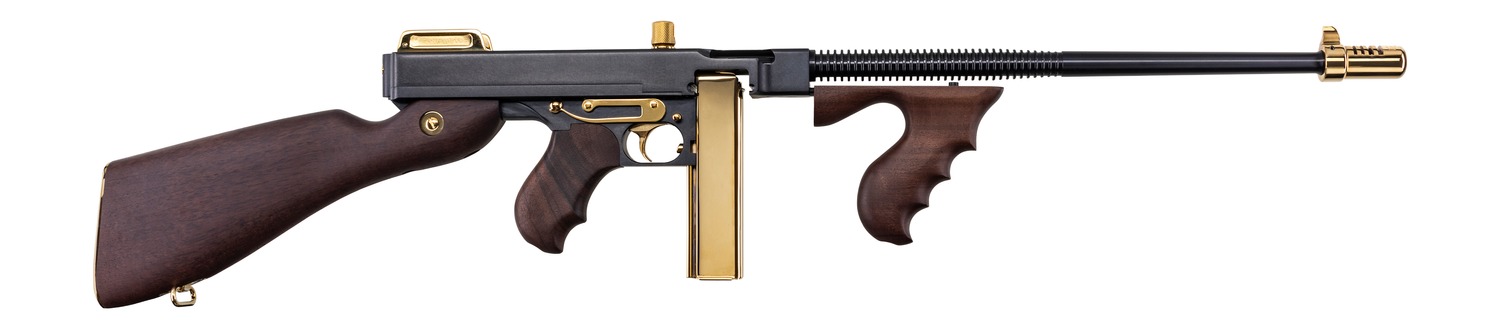 Auto-Ordnance - Thompson 1927A1 DLX 45ACP 20RD BLK/GLD
