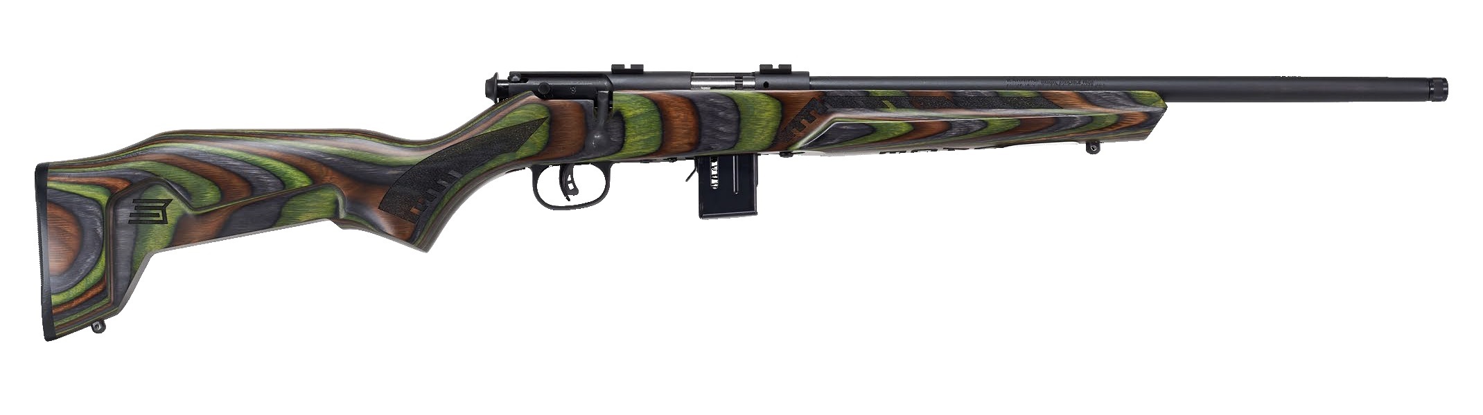 Savage Arms 93 BOLT 22MAG BL/GRN 18" TB